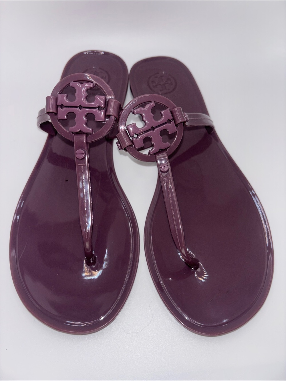 Tory Burch Jelly Thong Sandal in Plum